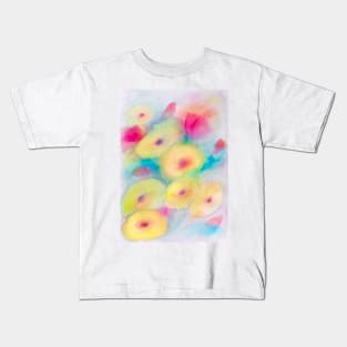 Yellow poppies in watercolor Kids T-Shirt